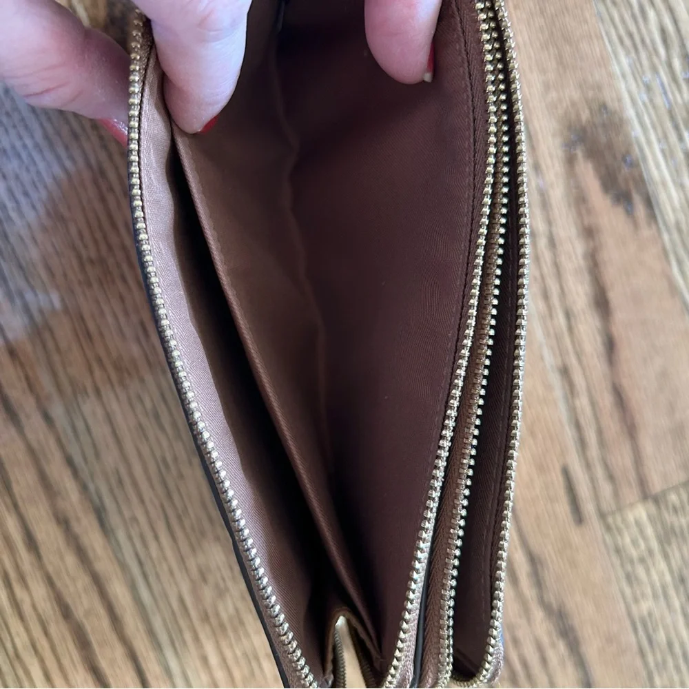 Coach double zip pouch wallet wristlet - Picture 12 of 16